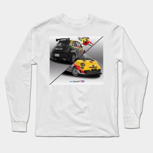 ABARTH 500 Yellow red white Long Sleeve T-Shirt